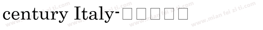 century Italy字体转换